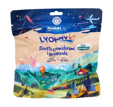Żywność liofilizowana Lyommy Risotto z pomidorami i gorgonzolą 350 g