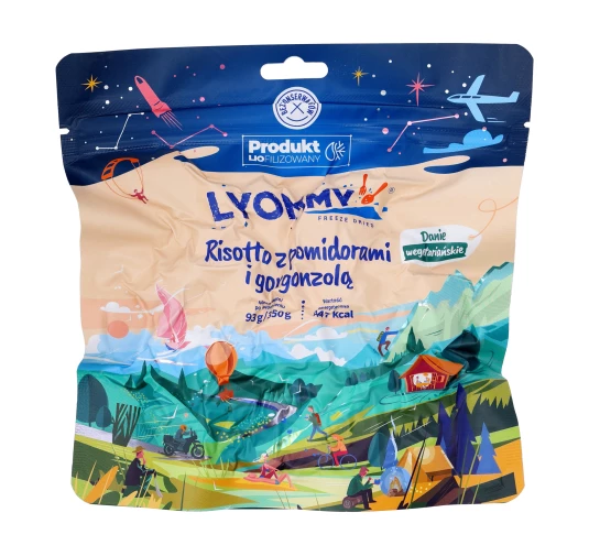Żywność liofilizowana Lyommy Risotto z pomidorami i gorgonzolą 350 g
