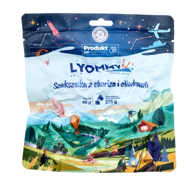 Żywność liofilizowana Lyommy Szakszuka z chorizo i oliwkami