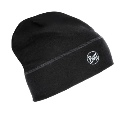 Czapka unisex BUFF Merino Beanie Solid czarna