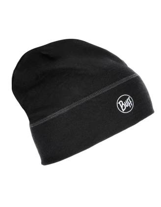 Czapka unisex BUFF Merino Beanie Solid czarna