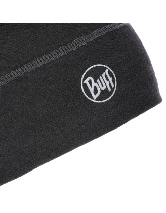 Czapka unisex BUFF Merino Beanie Solid czarna
