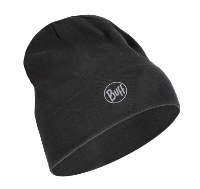 Czapka unisex BUFF Merino Midweight Hat Solid czarna