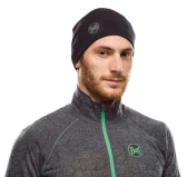 Czapka unisex BUFF Merino Midweight Hat Solid czarna