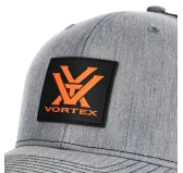 Czapka z daszkiem unisex Vortex Pursue And Protect szaro-czarna z pomarańczowym logo