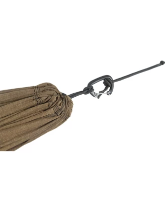 Najlepszy hamak 320 x 300 cm z karabinkami i linkami | Brązowy