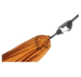 Hamak TTTM 320 x 300 cm w zestawie karabinki i linki, pomarańczowe