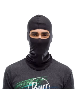 Kominiarka BUFF balaclava merino wool solid czarna