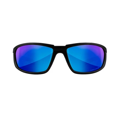 Okulary polaryzacyjne Wiley X Boss Captivate CCBOS09 blue mirror, czarne oprawki
