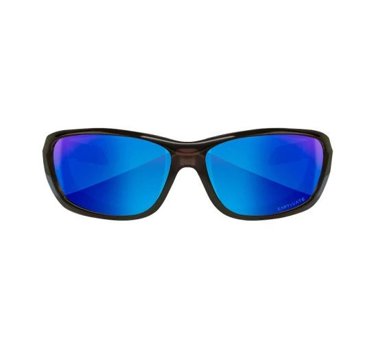 Okulary polaryzacyjne Wiley X Gravity Captivate CCGRA19 blue mirror, czarne oprawki