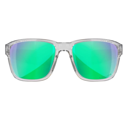 Okulary polaryzacyjne Wiley X Trek AC6TRK07 Captivate green mirror, szare oprawki