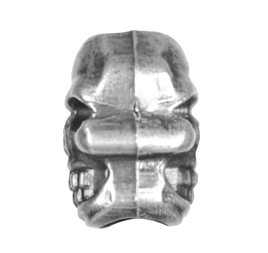 Koralik M-Tac Skull Stopper kolor srebrny