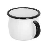 Kubek emaliowany Alpinus Ryś biały 0,28 l