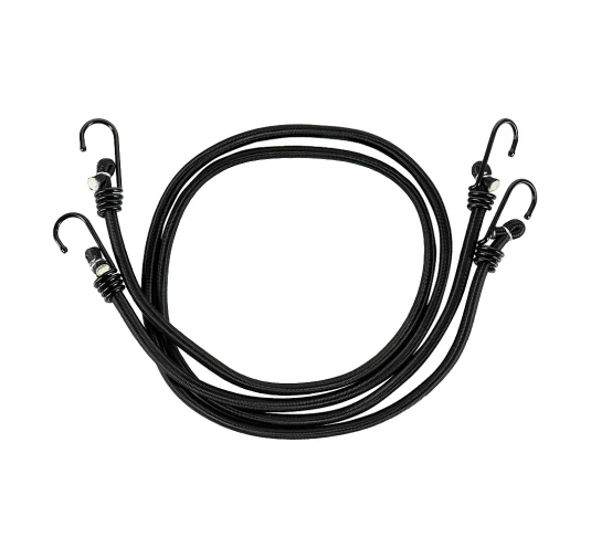 Sznur M-Tac Elastyczny Z Haczykami Black (2 szt.)