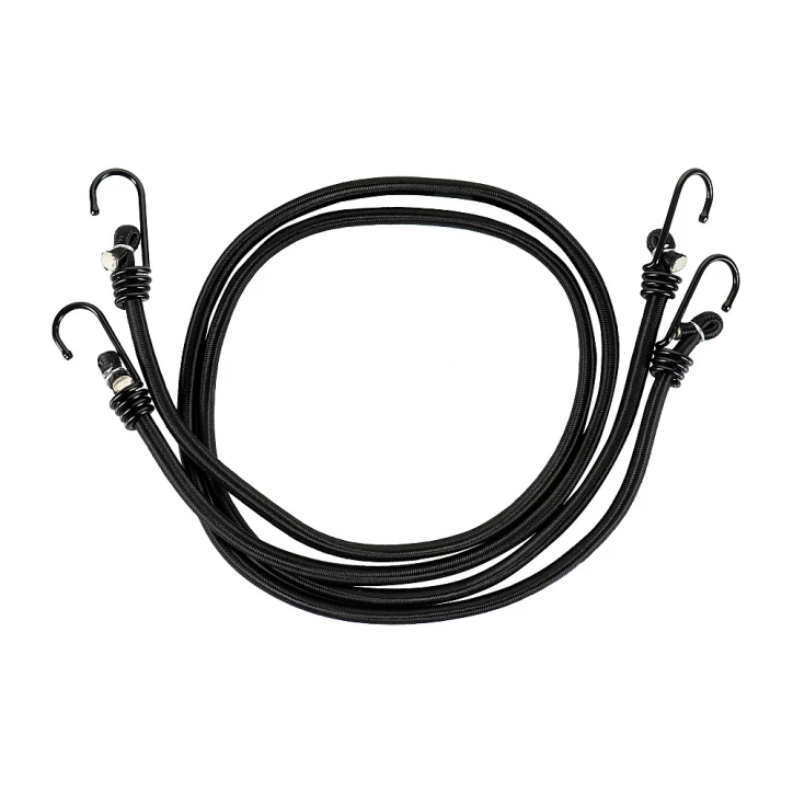 Sznur M-Tac Elastyczny Z Haczykami Black (2 szt.)