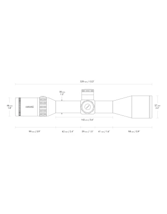 Luneta celownicza Hawke SideWinder 30 4-16x50 SF FFP MOA