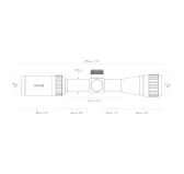 Luneta celownicza Hawke Vantage 1" 2-7x32 AO IR Mil Dot