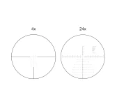 Luneta celownicza Vector Optics Continental x6 4-24 FFP Ranging 56 mm czarny SCFF-40
