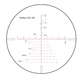 Luneta celownicza Vector Optics Continental x8 3-24 SFP Zero Stop 56 mm czarna SCOL-T50
