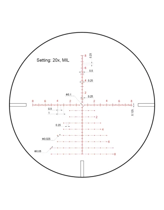 Luneta celownicza Vector Optics Continental x8 3-24 SFP Zero Stop 56 mm czarna SCOL-T50
