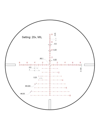 Luneta celownicza Vector Optics Continental x8 4-32 SFP ED Zero Stop 56 mm czarna SCOL-T51
