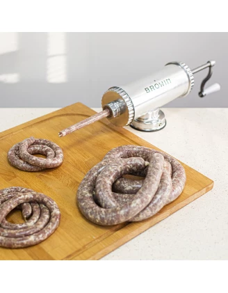 Nadziewarka pozioma Browin 1.5 kg - doskonałe akcesorium do wędzarni!
