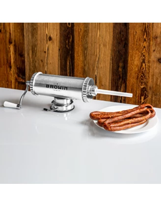 Nadziewarka pozioma Browin 1.5 kg - doskonałe akcesorium do wędzarni!