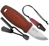 Nóż Morakniv Eldris czerwony z zestawem Neck Knife stal nierdzewna