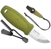 Nóż Morakniv Eldris oliwkowy z zestawem Neck Knife stal nierdzewna