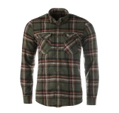 Koszula męska Tagart Jukon, flanelowa, zielona w biało-czerwoną kratę L Koszula męska Tagart Jukon, flanelowa, zielona w biało-czerwoną kratę L