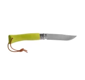 Nóż Opinel Colorama 07 inox grab jasnozielony z rzemieniem