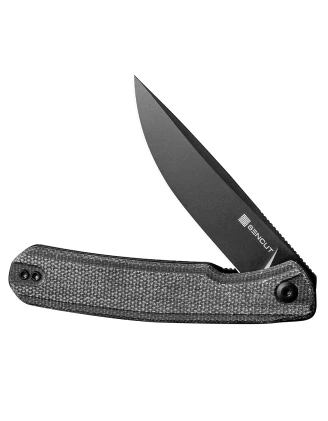 Nóż składany Sencut - Mrocznie zielona micarta canvas