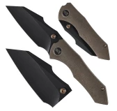 Nóż składany WE Knife High-Fin WE22005-2 bronze