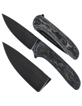 Nóż składany WE Knife Saakshi - Marmur/Niebieski