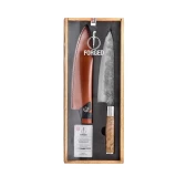 Nóż szefa Forged z skórzaną pochewką VG10 Nóż szefa Forged z skórzaną pochewką VG10