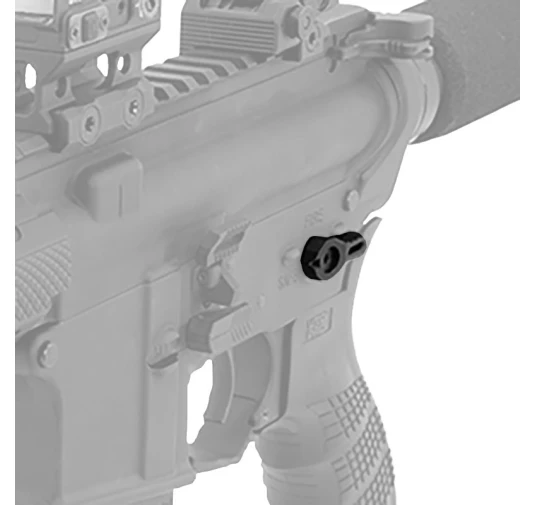 Obustronny selektor ognia Leapers do AR15, czarny