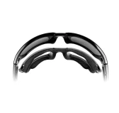 Okulary polaryzacyjne Wiley X Boss Captivate CCBOS09 blue mirror, czarne oprawki