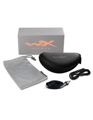 Okulary polaryzacyjne Wiley X Boss Captivate CCBOS09 blue mirror, czarne oprawki