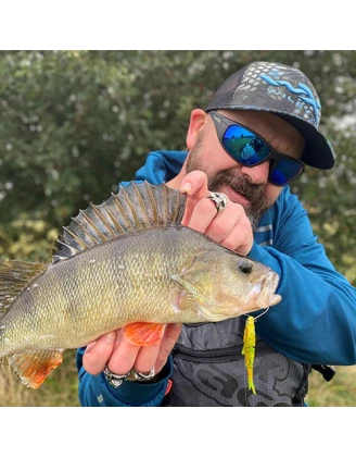 Okulary polaryzacyjne Wiley X Boss Captivate CCBOS09 blue mirror, czarne oprawki