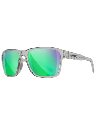 Okulary polaryzacyjne Wiley X Trek AC6TRK07 Captivate green mirror, szare oprawki