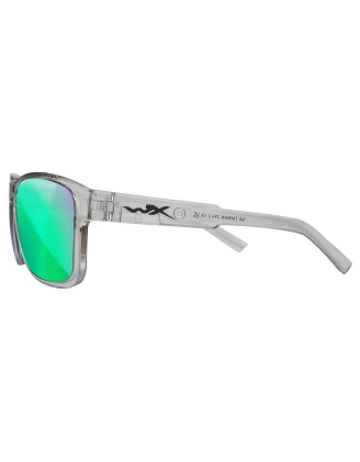 Okulary polaryzacyjne Wiley X Trek AC6TRK07 Captivate green mirror, szare oprawki