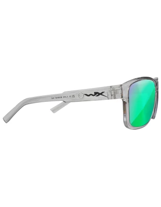 Okulary polaryzacyjne Wiley X Trek AC6TRK07 Captivate green mirror, szare oprawki