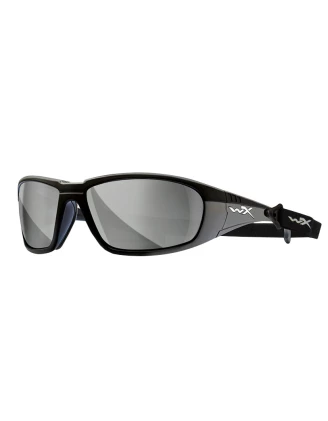 Okulary taktyczne Wiley X Boss CCBOS06 grey silver flash, czarne oprawki