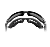 Okulary taktyczne Wiley X Boss CCBOS06 grey silver flash, czarne oprawki