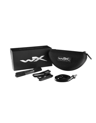 Okulary taktyczne Wiley X Boss CCBOS06 grey silver flash, czarne oprawki