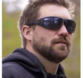 Okulary taktyczne Wiley X Boss CCBOS06 grey silver flash, czarne oprawki