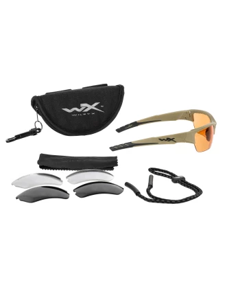 Wyjątkowe okulary Wiley X Valor 2.5 CHVAL06T - jasnobrązowe oprawki!