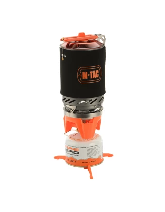 Palnik gazowy M-Tac z kociołkiem - kompaktowe i praktyczne rozwiązanie