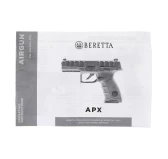 Pistolet wiatrówka Beretta APX black 4,5 mm BB CO2