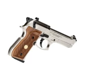 Pistolet wiatrówka Beretta M92 FS nickel/wood 4,5 mm Diabolo CO2